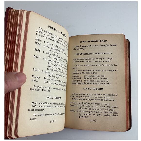 1927 Pitfalls In English And How To Avoid Them By Sophie C. Hadida - Picture 6 of 6
